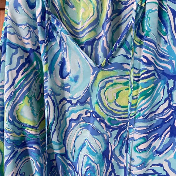 Lilly Pulitzer French Silk Open Shoulder Top Size Small - Picture 8 of 8